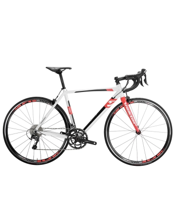 Vélo de route Unisexe RIGEL 105 2X11V Blanc/Rouge