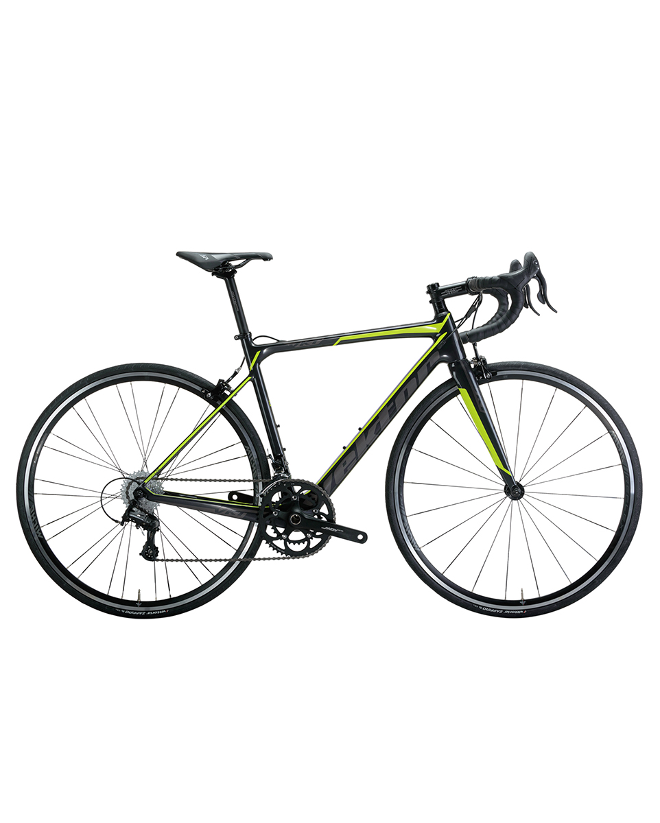 Vélo de route Homme ATHOM CENTAUR 2X11V Argent/Jaune